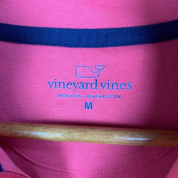 Vineyard Vines Quater Zip Mock Neck Pullover Sweatershirt Women Medium - Picture 7 of 9